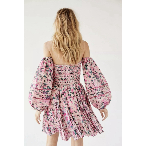 Free People Rococo Sand Mimi Mini Dress Size XS $400 - Picture 2 of 15